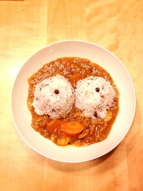 おっぱいカレーがびっくりカレーに。|ekiantiさん