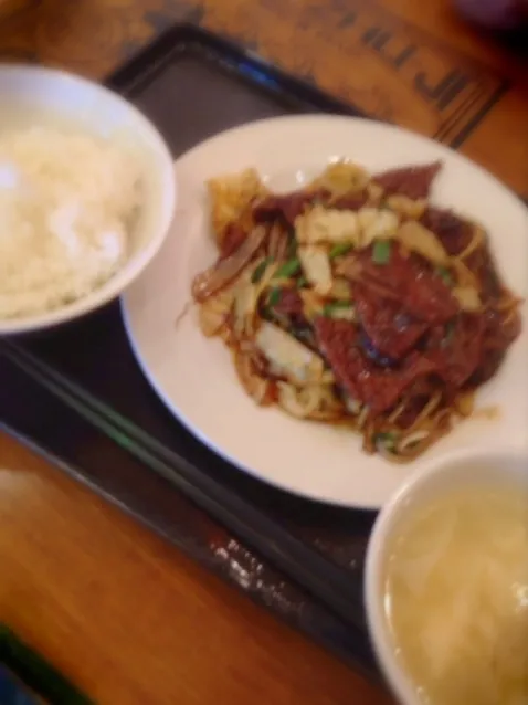 揚げレバニラ定食|はるかさん