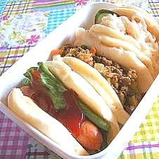 甘くないパンケーキでお弁当|＊さくら＊さん