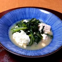 菜っ葉と豆腐の煮物|ユキコさん