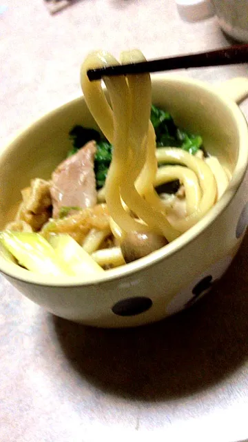 Snapdishの料理写真:鍋焼きうどん|石川由衣さん