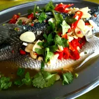 Steamed Siakap in Thai Style