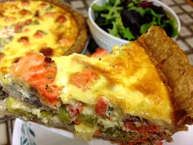 Salmon & broccoli quiche|Clara Kさん