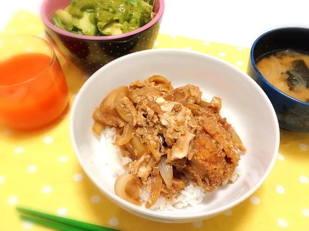 カツ丼・味噌汁|矢橋じゅりさん