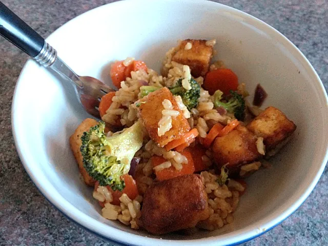 Thai spicy peanut fried tofu stirfry|Emilyさん