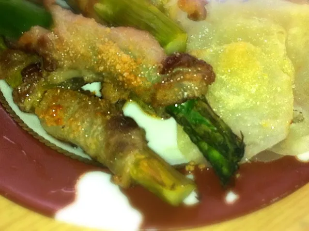 asparagus potato pork parmezan|nataliyaさん