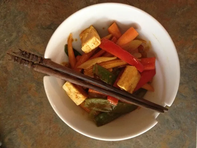 Tofu Curry with Coconut Jasmine Rice|http://melissasmenu.wordpress.com/さん