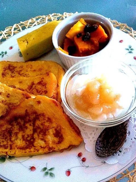 French Toast with Pumpkin Sultanas|noriko takiyama のりねぇですさん