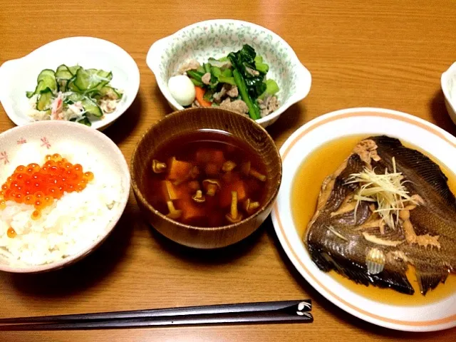 ナメタカレイの煮付けなど|まりこさん