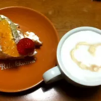 カプチーノとケーキ|麻穂さん