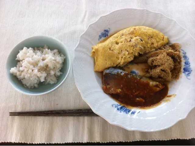 だし巻き 焼きなす サバの味噌煮|ころりんさん