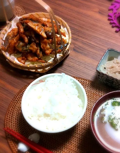 Snapdishの料理写真:サバのカレー風味揚げ|asakoさん