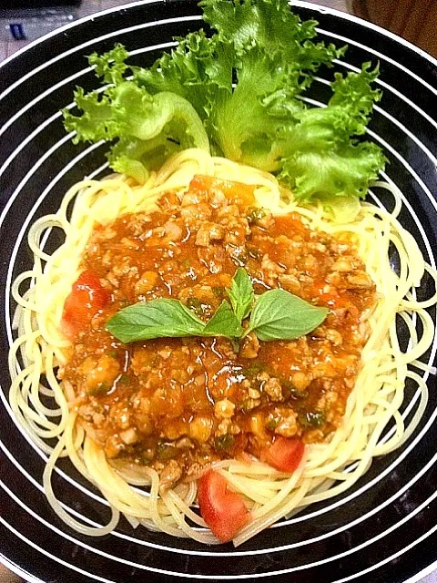 spaghetti meat sauce|nazzさん