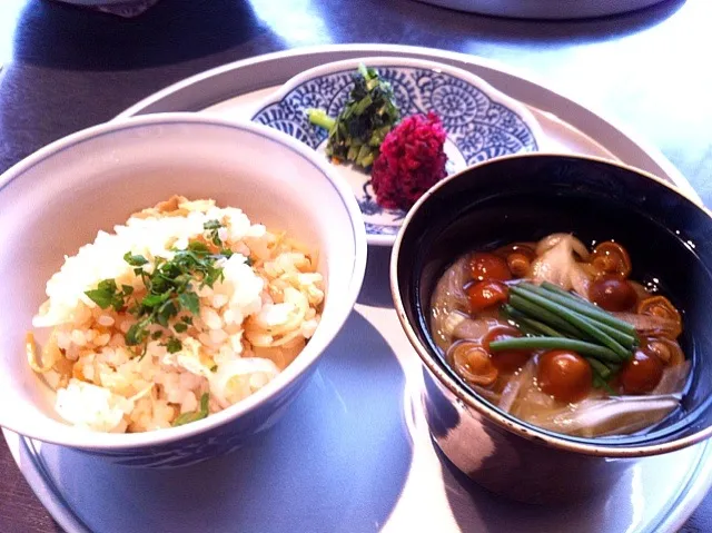 懐石料理 筍ご飯とうどん|ころりんさん