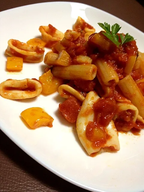 Snapdishの料理写真:pasta alla capriciosa|keiko yamaguchiさん