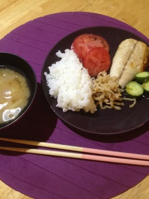 さばの塩焼き定食|としえさん