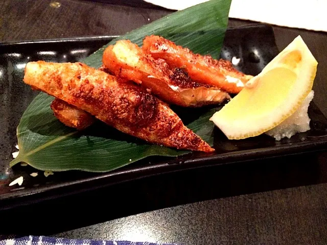 grilled salmon belly with mentaiko|Diana T.さん