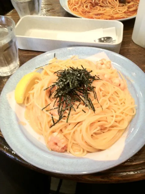 タラコと海老のパスタ|おっちさん