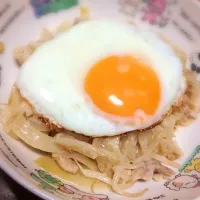 野菜炒め～ロコモコ丼ver～|うぃっちーさん