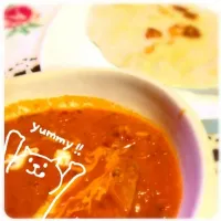 バターチキンカレーとナン꒰⁎⁍ื⃛௰⁍ื⃛⁎ॢ꒱✧|amiさん