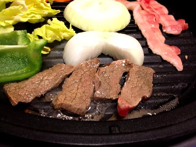 Snapdishの料理写真:今日は家で鉄板焼き！|IYoshinoriさん