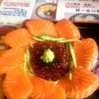 サーモン海鮮丼|あつこさん