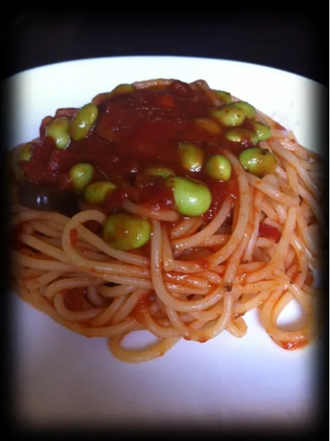 トマトソースパスタ|ふくさん