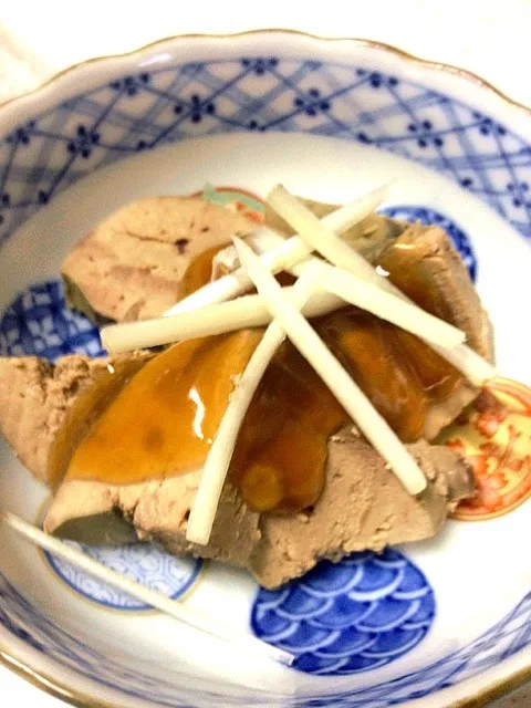 鶏レバーの和風餡かけ|スカポンタスさん