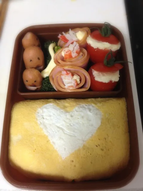 ハートオムライス弁当|あいさん