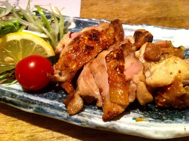 地鶏の岩塩焼き|ころりんさん