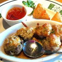 stuffed mushrooms and fried mozzerlla !|Samanthaさん