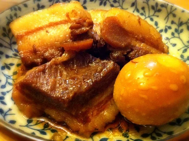 豚バラ肉と玉子の煮物|リフルシャッフルさん