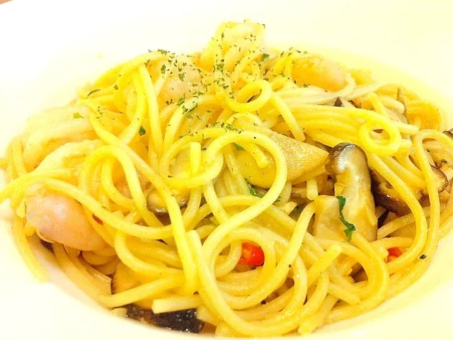 Aglio olio with prawns|Tinky 🍒さん