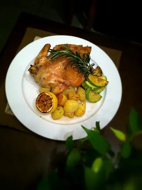 roast chicken with rosemary|rick chanさん