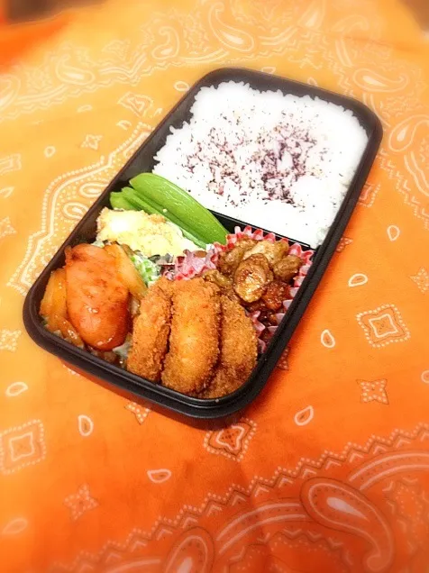 今日のお弁当 エビフライ＆タラマヨ焼 他|ひろ☆alohaさん