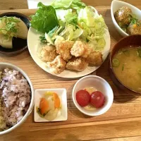 Snapdishの料理写真:おからあげ定食！|nipiさん