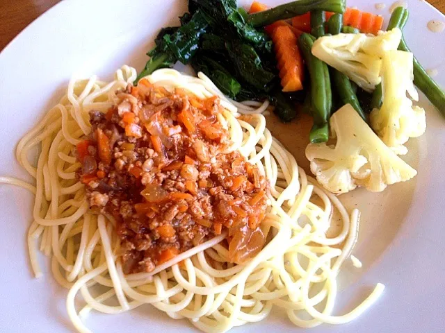 Snapdishの料理写真:spaghetti n vegetable|Tommieさん