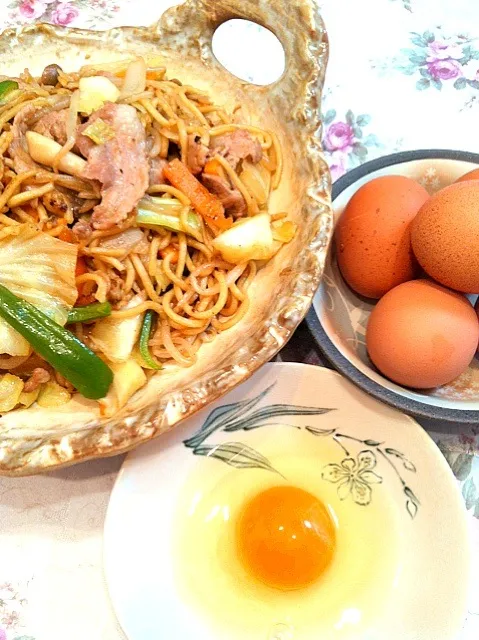 ♡今日は我が家流すき焼き焼きそば♡|由寿妃さん