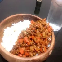 Snapdishの料理写真:余った挽肉でドライカレー|ゆさん