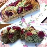 赤かぶとほうれん草の、創作パウンドケーキ|よしこさん