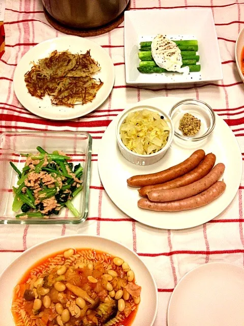 Snapdishの料理写真:ドイツ風夕飯|クルテクさん