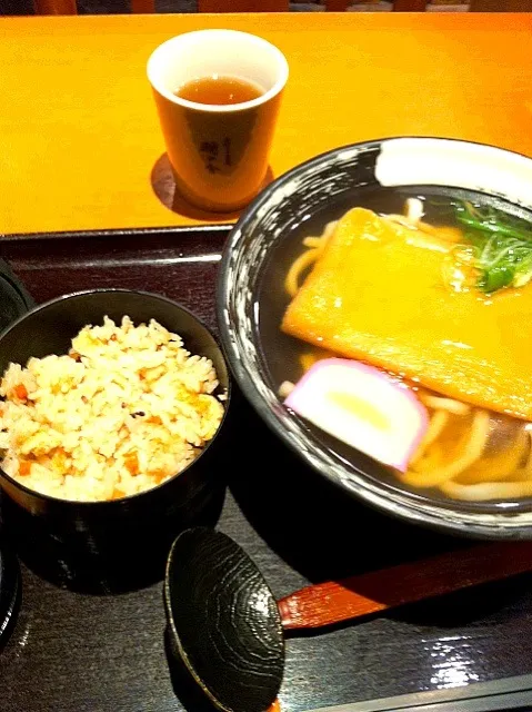 きつねうどん かやくご飯定食|yumikoさん