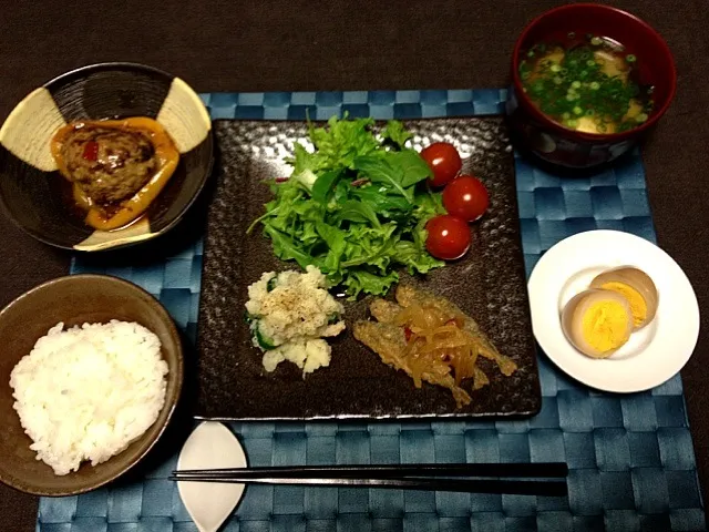 ほぼ残り物ご飯|ちび隊長さん