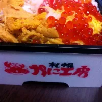 Snapdishの料理写真:北海道味比べ丼|maoさん