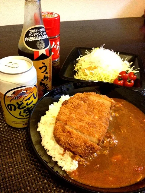 どーんとカツカレー。大人ごはん。|ゆこさん