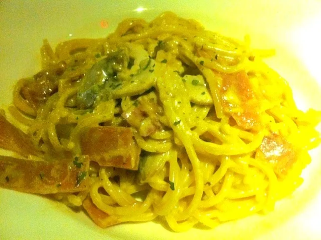 carbonara pasta|skyblueさん