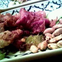 Snapdishの料理写真:豚肉ネーム風味揚げ|ぽっちゃまなみさん