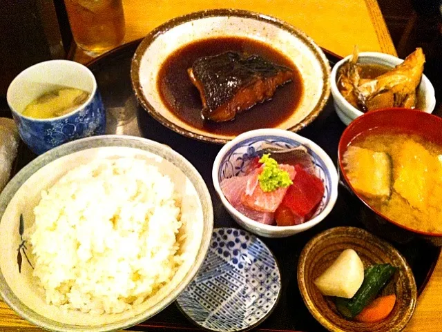 銀だら煮付定食|塩豚骨さん