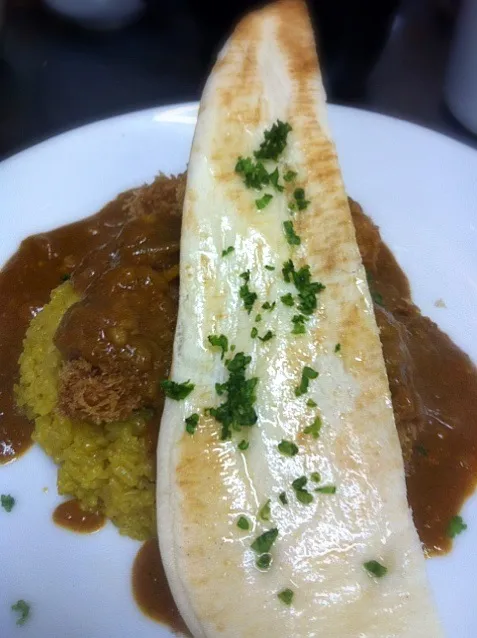 今日の日替ランチ＊チキンカツカレー✾ナン＆カレーピラフ添え|koryoriyaさん