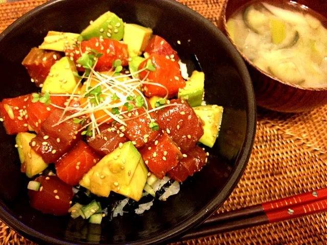 ポキ丼|ばんびさん